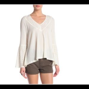 🟢FREE PEOPLE “Parisian Nights” Long Sleeve Lace